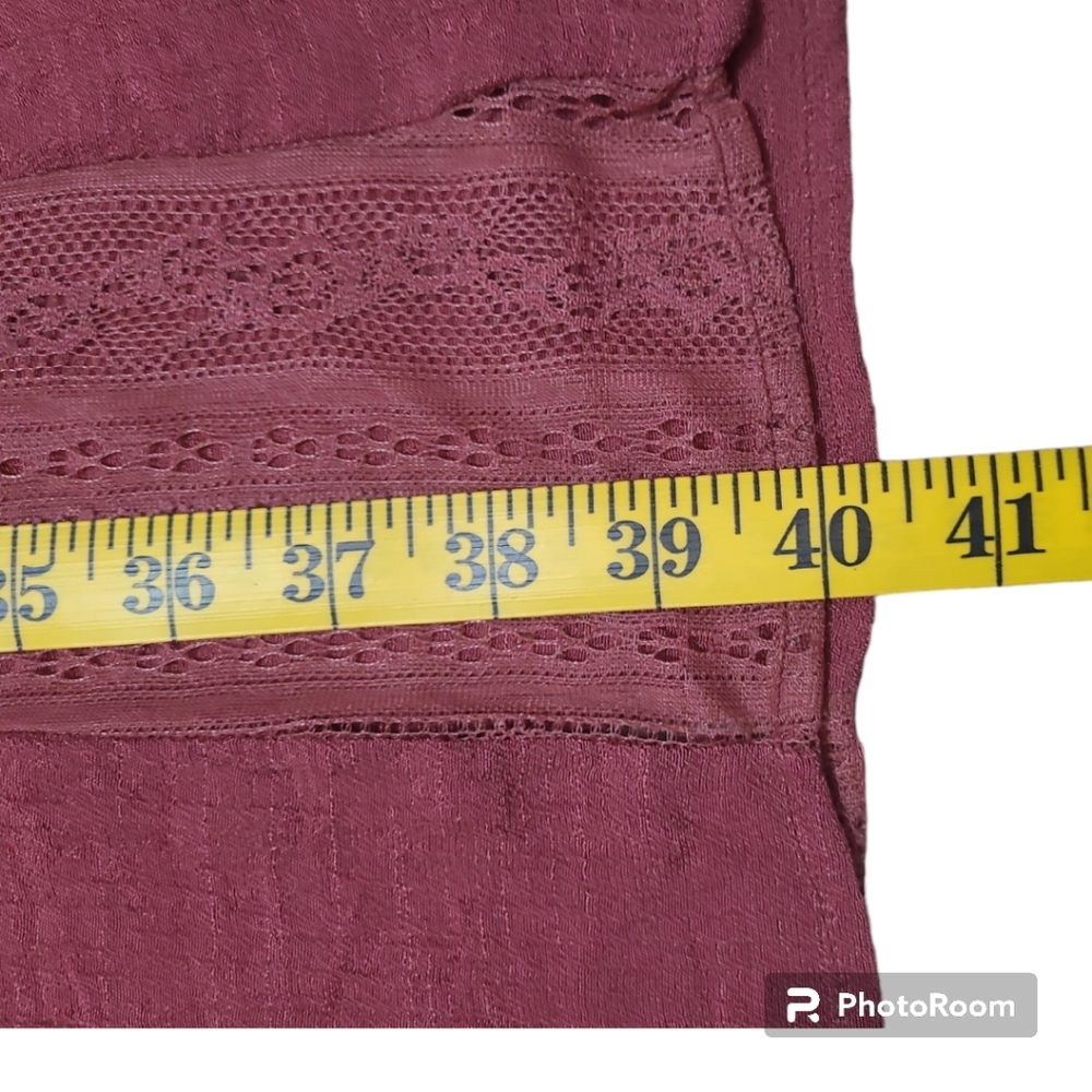 Altar'd State Boho Hippie Maxi Skirt w/ Brown Laced Corset Belt Size Small - Picture 11 of 13